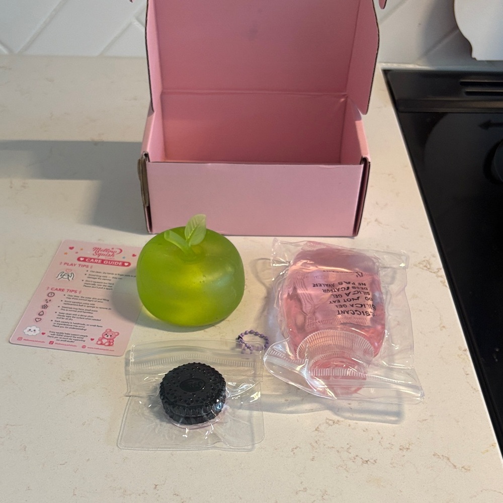 Mystery Kids Learning Toy Apple Accessory Set - Pink & Green